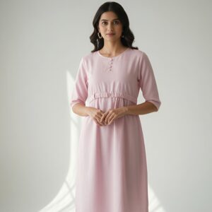 Pink Frock with belt