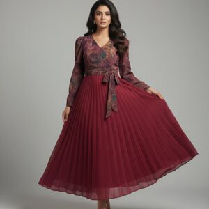 Pleated Skirt Frock