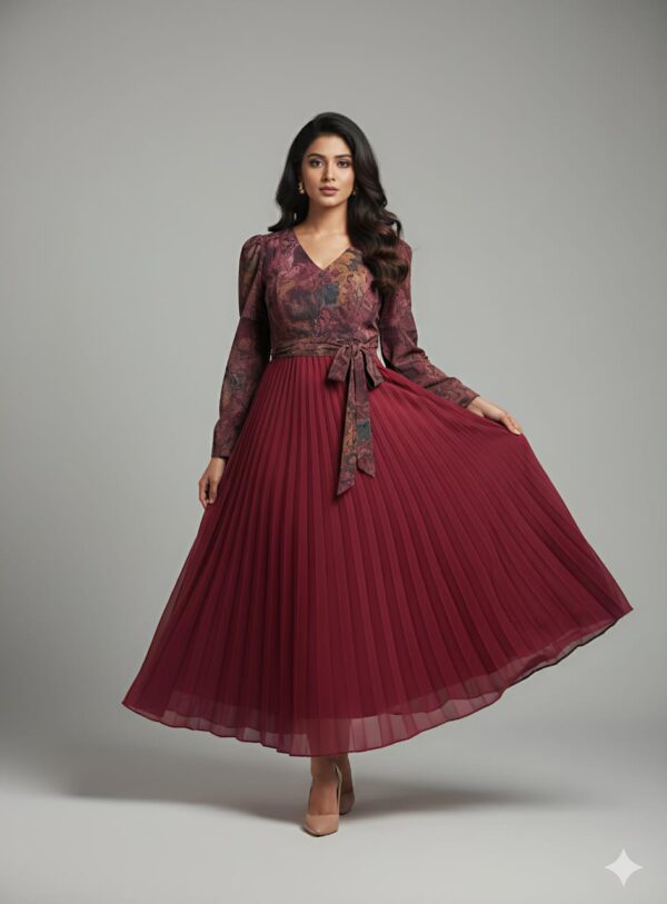 Pleated Skirt Frock