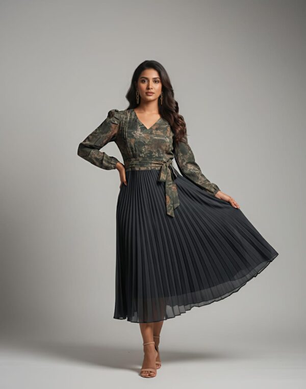 Pleated Skirt Frock
