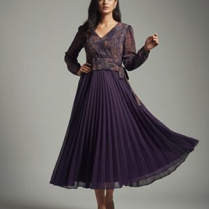 Pleated Skirt Frock