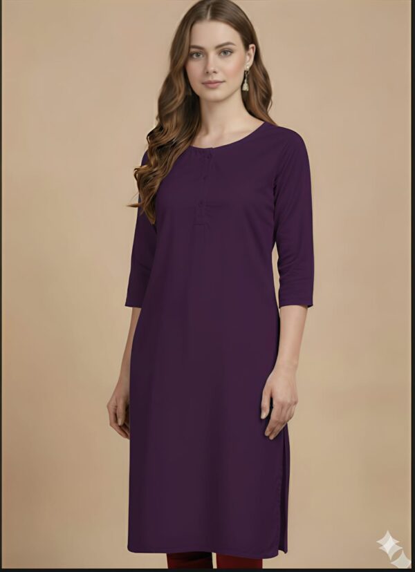 plain kurti